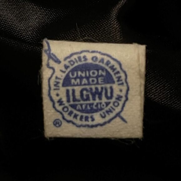 Vintage 1960’s Deadstock Black Matelasse Long Maxi Dress Coat Rhinestone Button - Picture 3 of 10